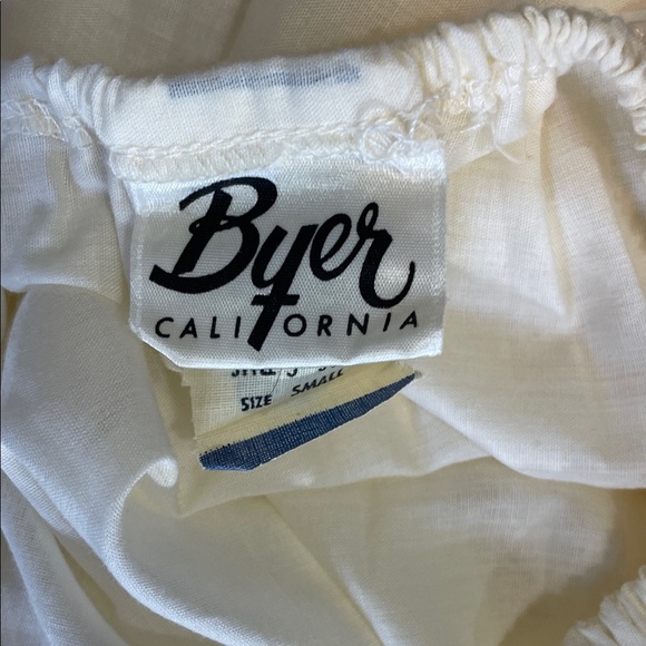 Vintage Byer California Cream Ruffle Hem Skirt – Size Small - Picture 4 of 10
